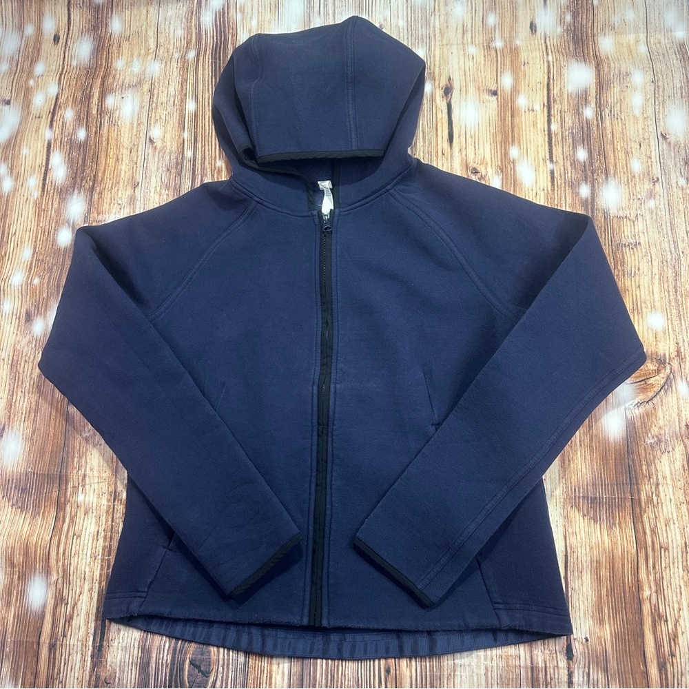 Lululemon City Bound Hoodie Heathered Deep Indigo Size 6